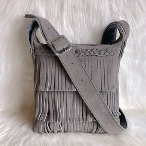 Minnetonka Fringe Genuine Leather Crossbody